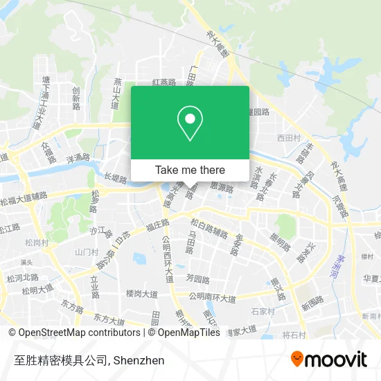 至胜精密模具公司 map