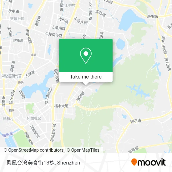 凤凰台湾美食街13栋 map