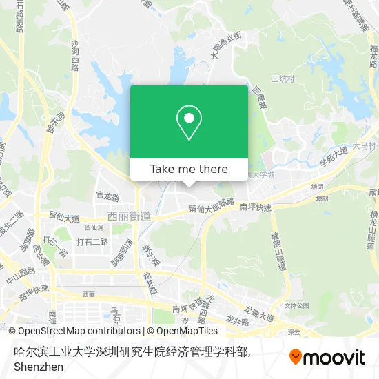 哈尔滨工业大学深圳研究生院经济管理学科部 map