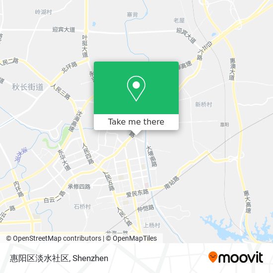 惠阳区淡水社区 map