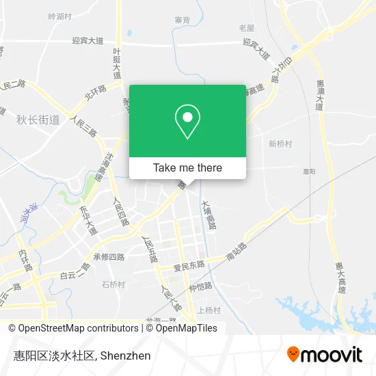 惠阳区淡水社区 map