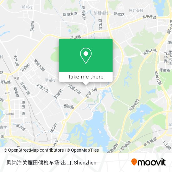 How To Get To 凤岗海关雁田候检车场 出口in Shenzhen By Bus Or Metro Moovit