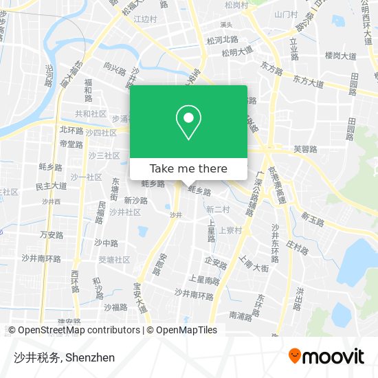 沙井税务 map