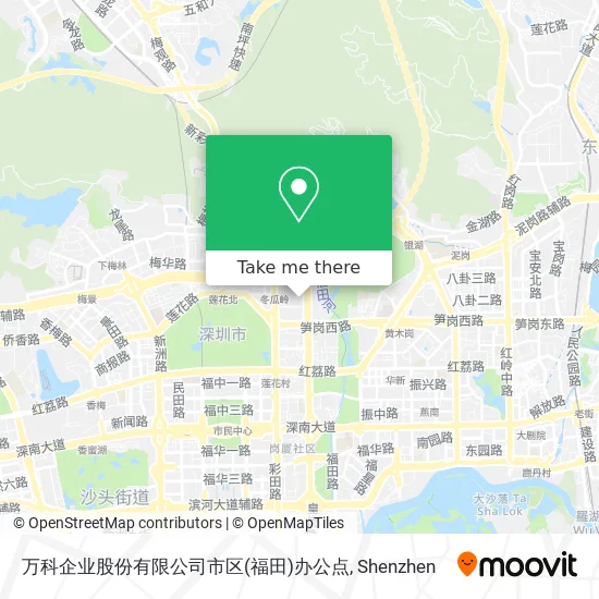 万科企业股份有限公司市区(福田)办公点 map
