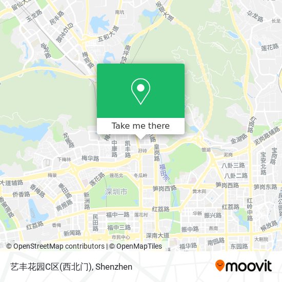艺丰花园C区(西北门) map