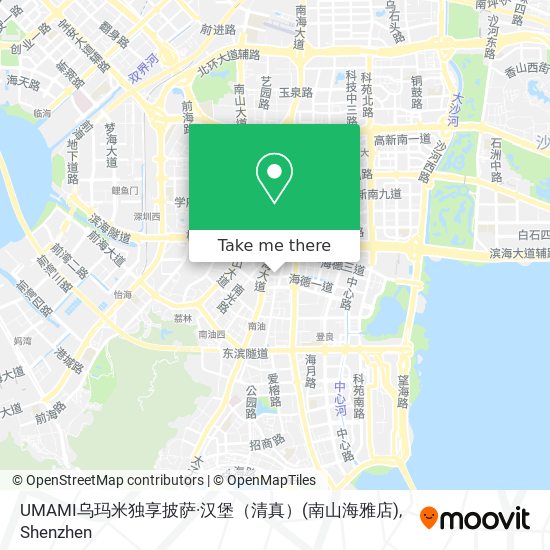UMAMI乌玛米独享披萨·汉堡（清真）(南山海雅店) map