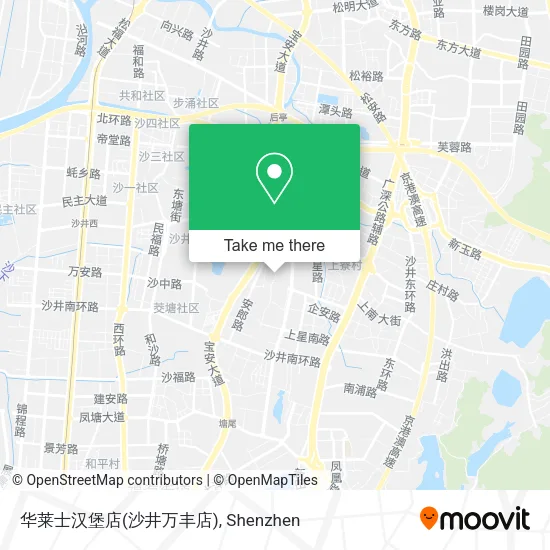 华莱士汉堡店(沙井万丰店) map
