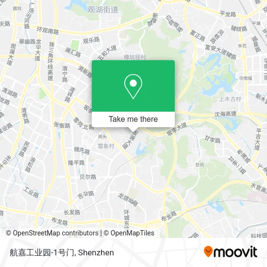 航嘉工业园-1号门 map