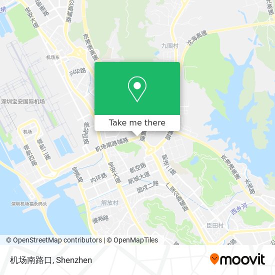 机场南路口 map