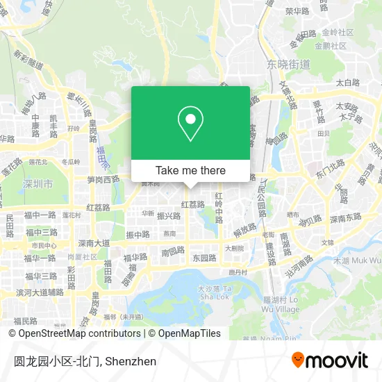 圆龙园小区-北门 map