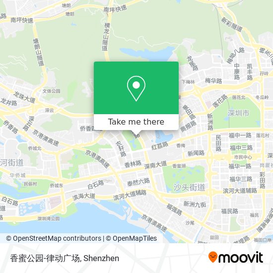 香蜜公园-律动广场 map