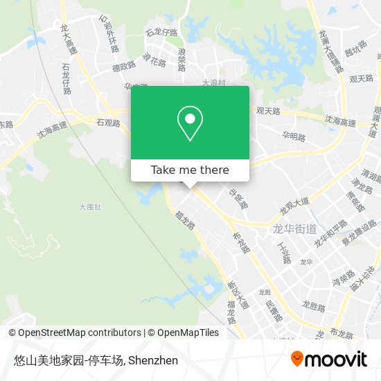 悠山美地家园-停车场 map