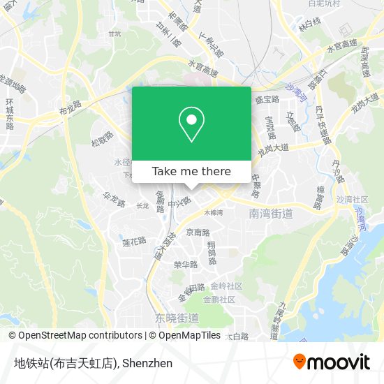 地铁站(布吉天虹店) map