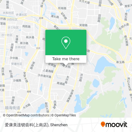 爱康美连锁齿科(上南店) map
