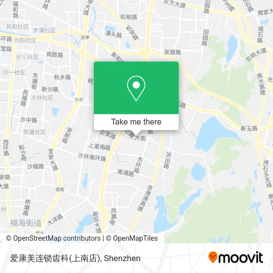 爱康美连锁齿科(上南店) map