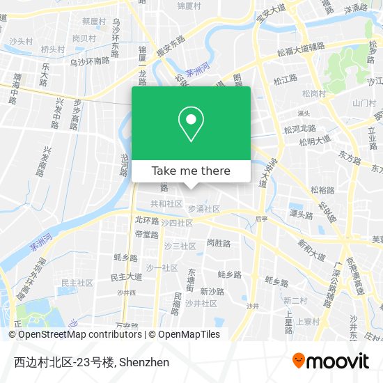 西边村北区-23号楼 map