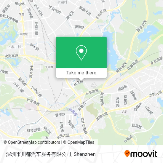 深圳市川都汽车服务有限公司 map