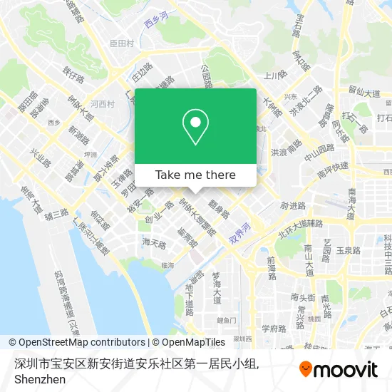 深圳市宝安区新安街道安乐社区第一居民小组 map