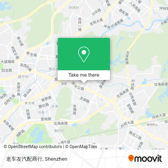 老车友汽配商行 map