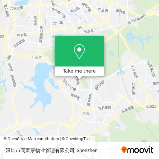 深圳市同富康物业管理有限公司 map