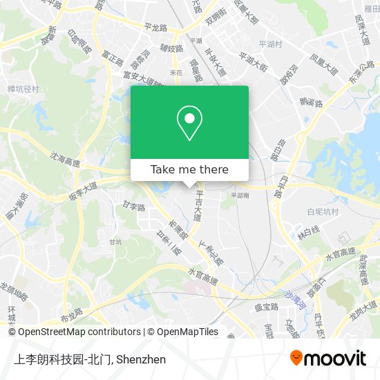 上李朗科技园-北门 map