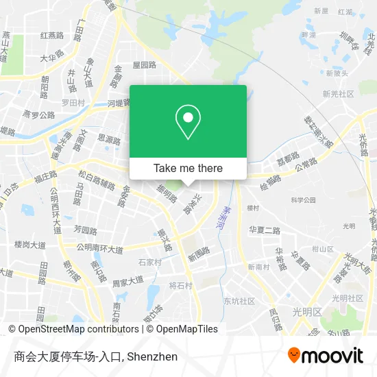 商会大厦停车场-入口 map