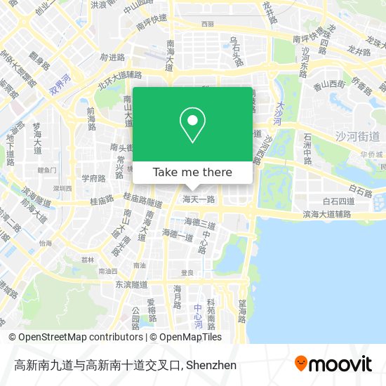 高新南九道与高新南十道交叉口 map