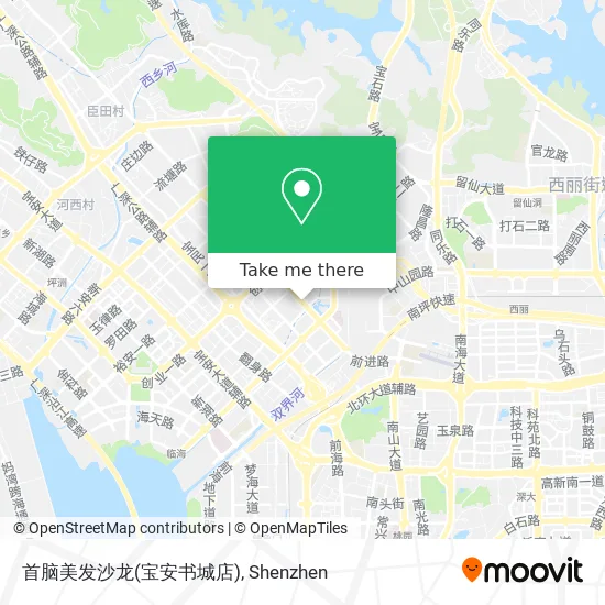 首脑美发沙龙(宝安书城店) map
