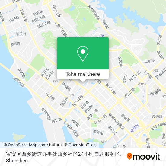 宝安区西乡街道办事处西乡社区24小时自助服务区 map