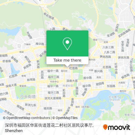 深圳市福田区华富街道莲花二村社区居民议事厅 map