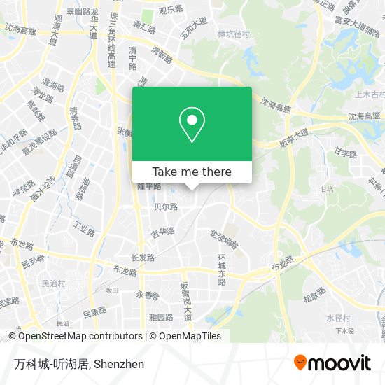 万科城-听湖居 map