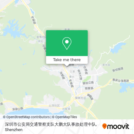 深圳市公安局交通警察支队大鹏大队事故处理中队 map