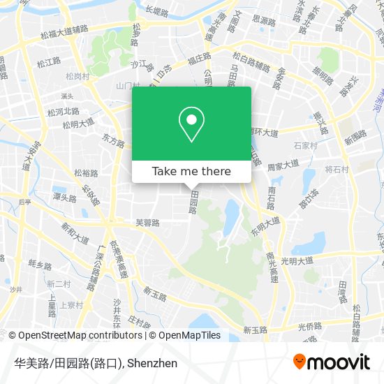 华美路/田园路(路口) map