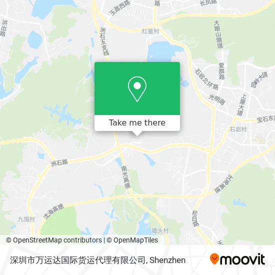 深圳市万运达国际货运代理有限公司 map