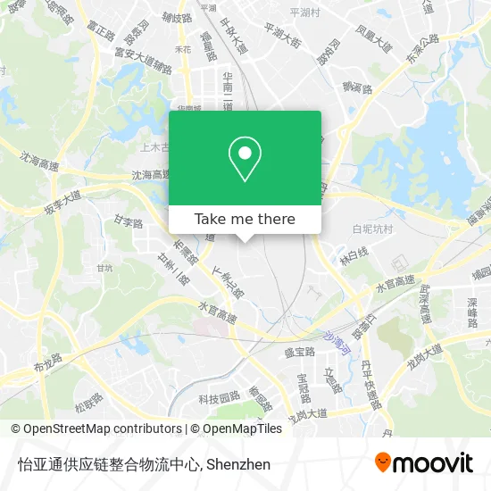 怡亚通供应链整合物流中心 map