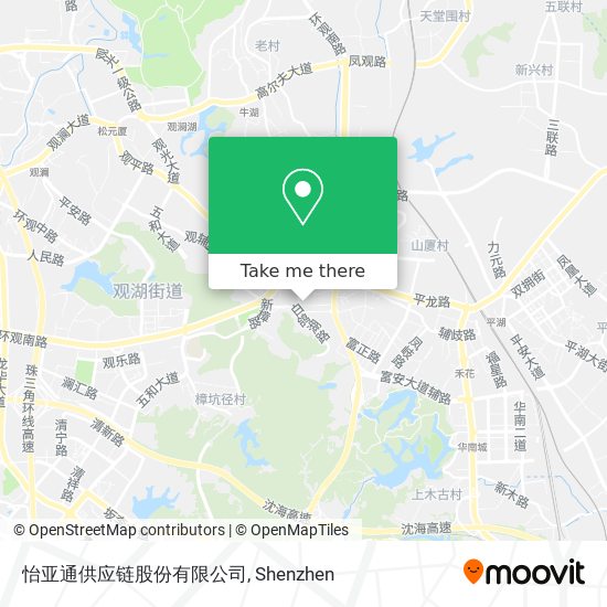 怡亚通供应链股份有限公司 map