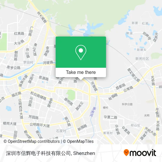 深圳市信辉电子科技有限公司 map