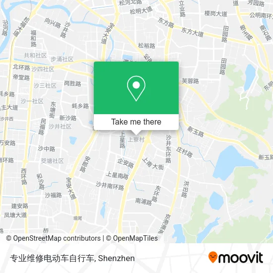 专业维修电动车自行车 map