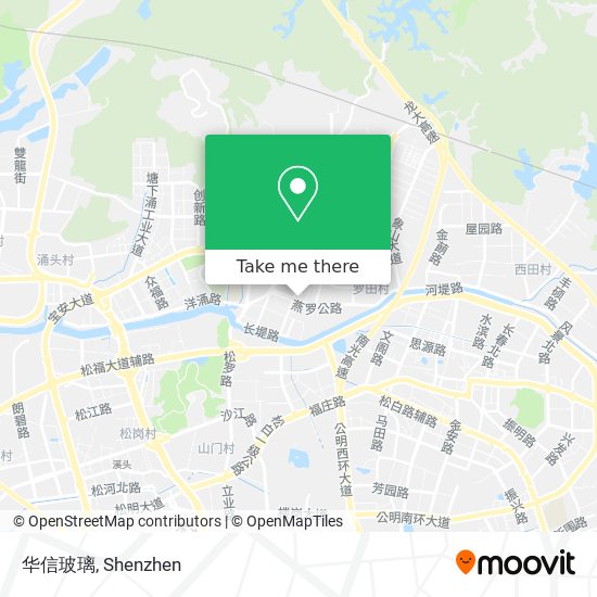 华信玻璃 map