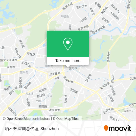 晒不热深圳总代理 map