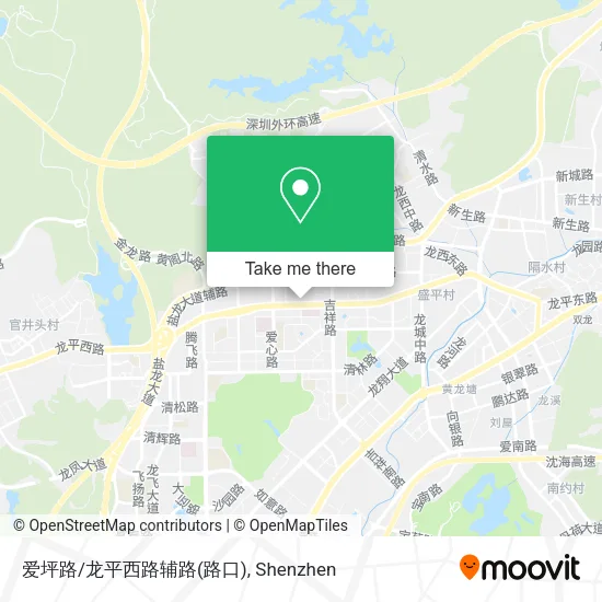 爱坪路/龙平西路辅路(路口) map