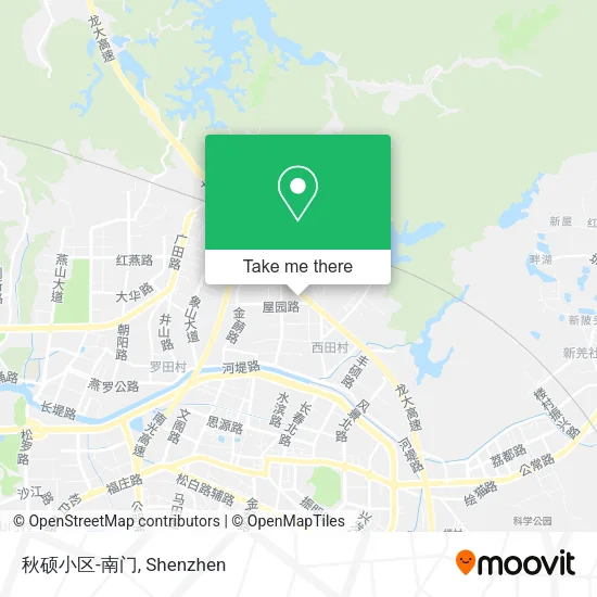 秋硕小区-南门 map