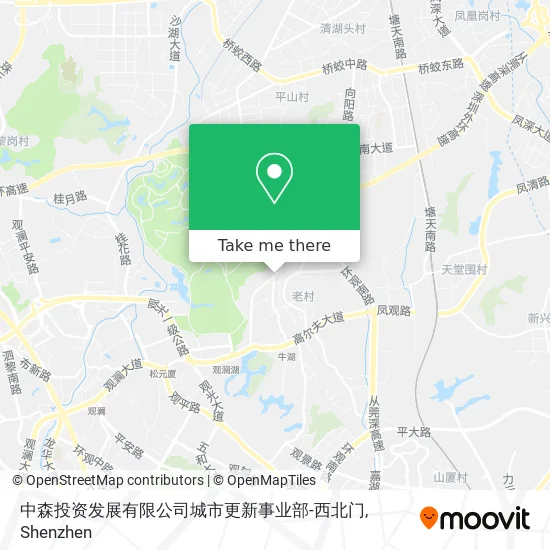中森投资发展有限公司城市更新事业部-西北门 map