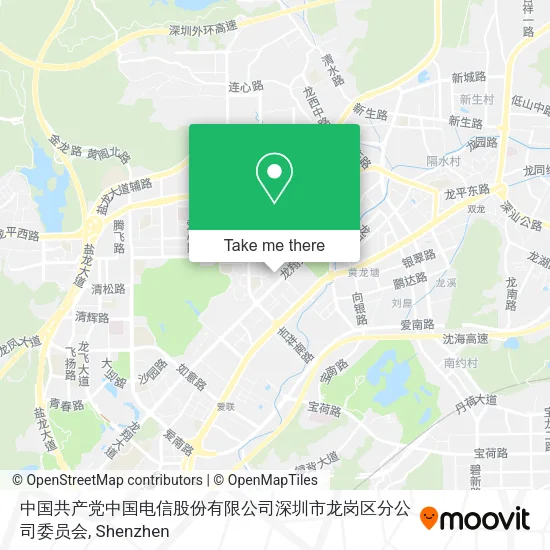 中国共产党中国电信股份有限公司深圳市龙岗区分公司委员会 map