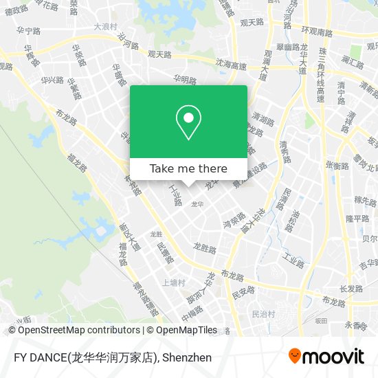 FY DANCE(龙华华润万家店) map