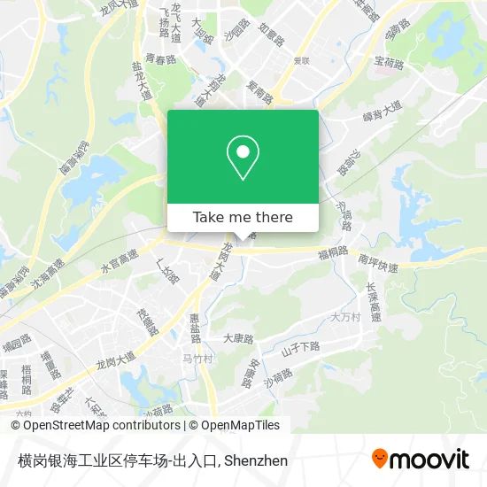 横岗银海工业区停车场-出入口 map