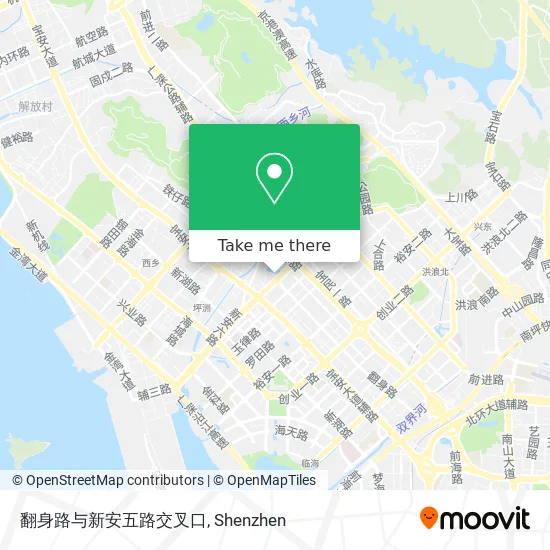 翻身路与新安五路交叉口 map