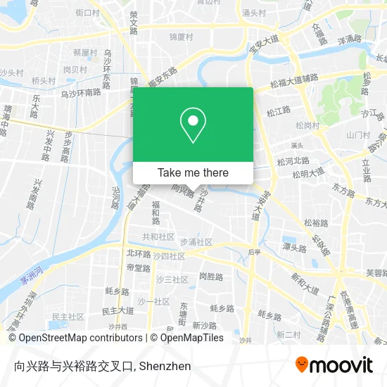 向兴路与兴裕路交叉口 map