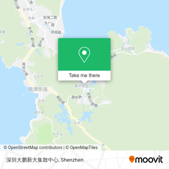 深圳大鹏新大集散中心 map