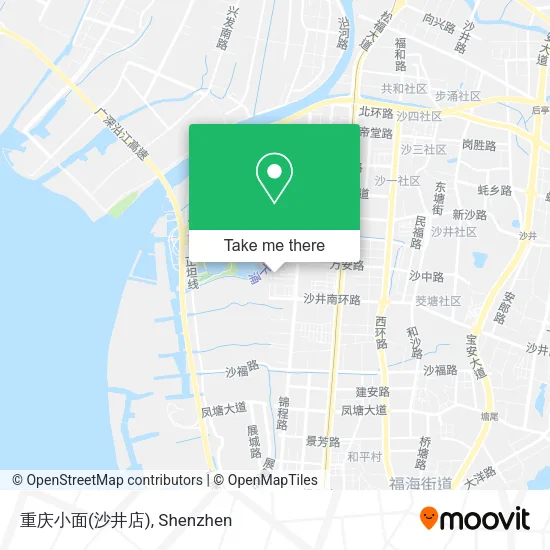 重庆小面(沙井店) map